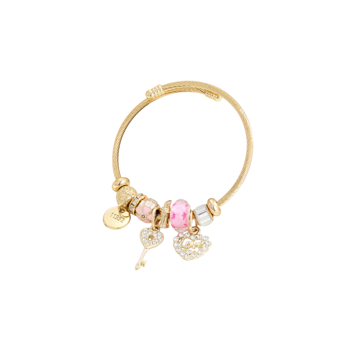 Key Charm Bracelet The Pynk Plug