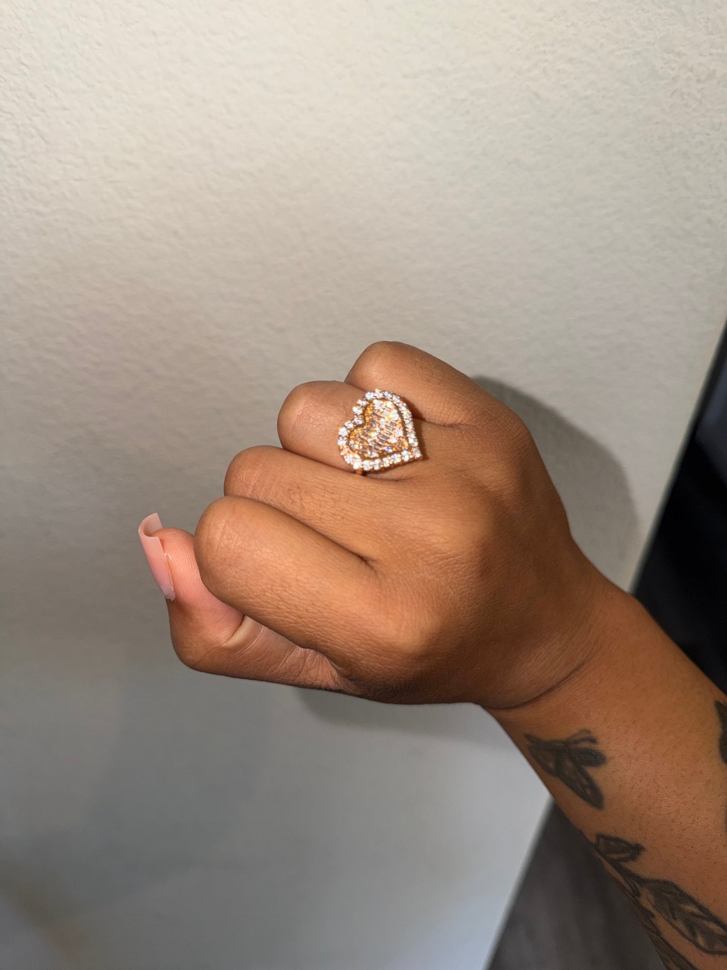 Diamond Heart Ring (Adjustable) The Pynk Plug