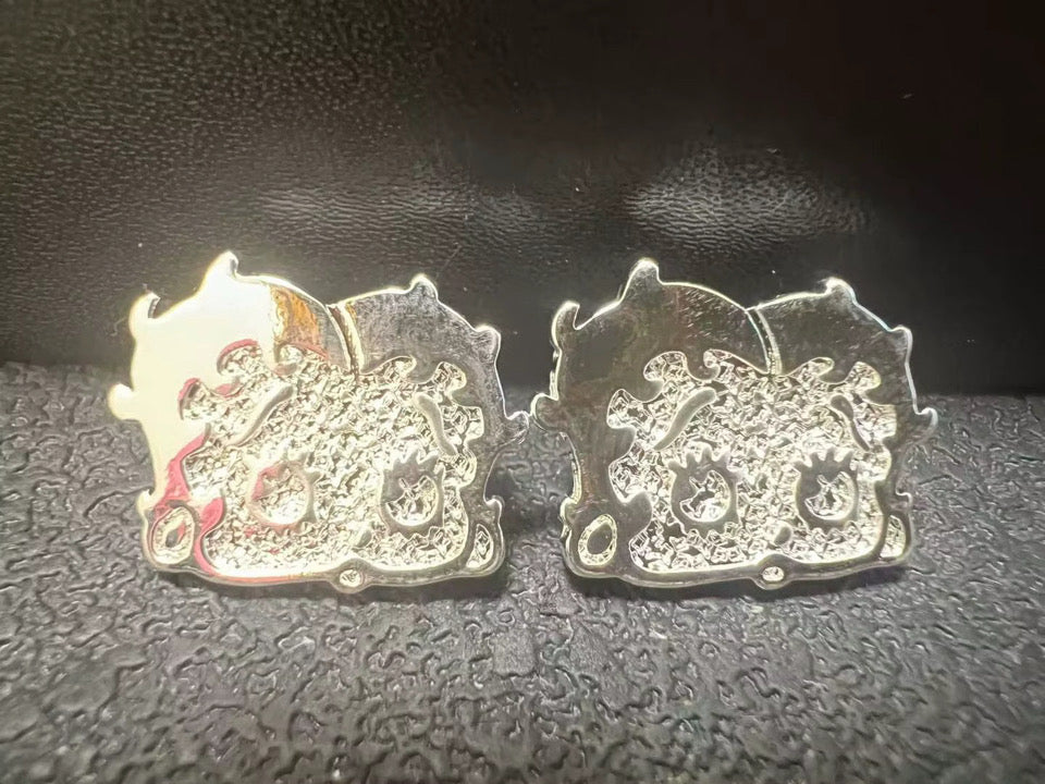 Silver Betty Boop Studs