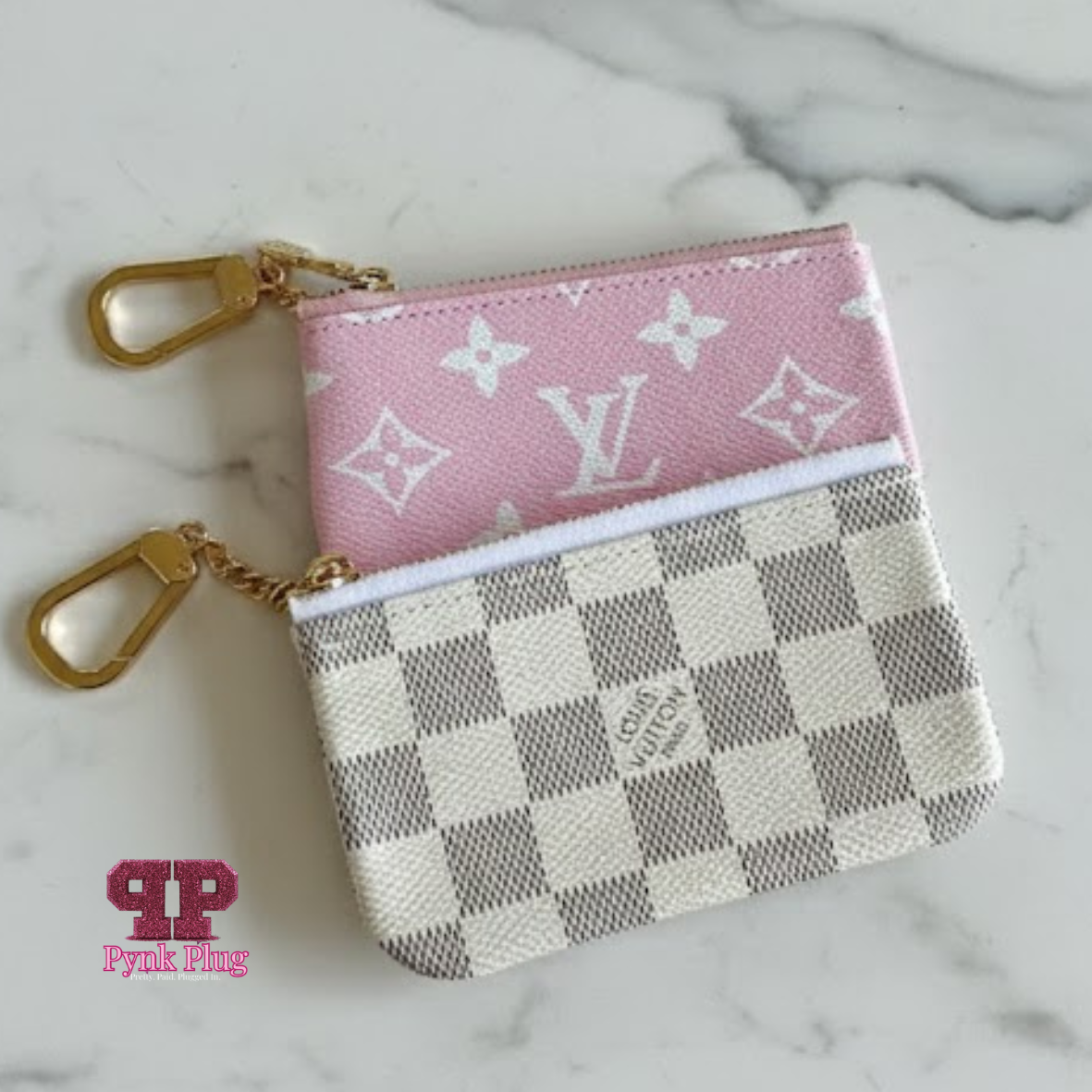 Blush Pink Card Holder / Cream Card Holder The Pynk Plug