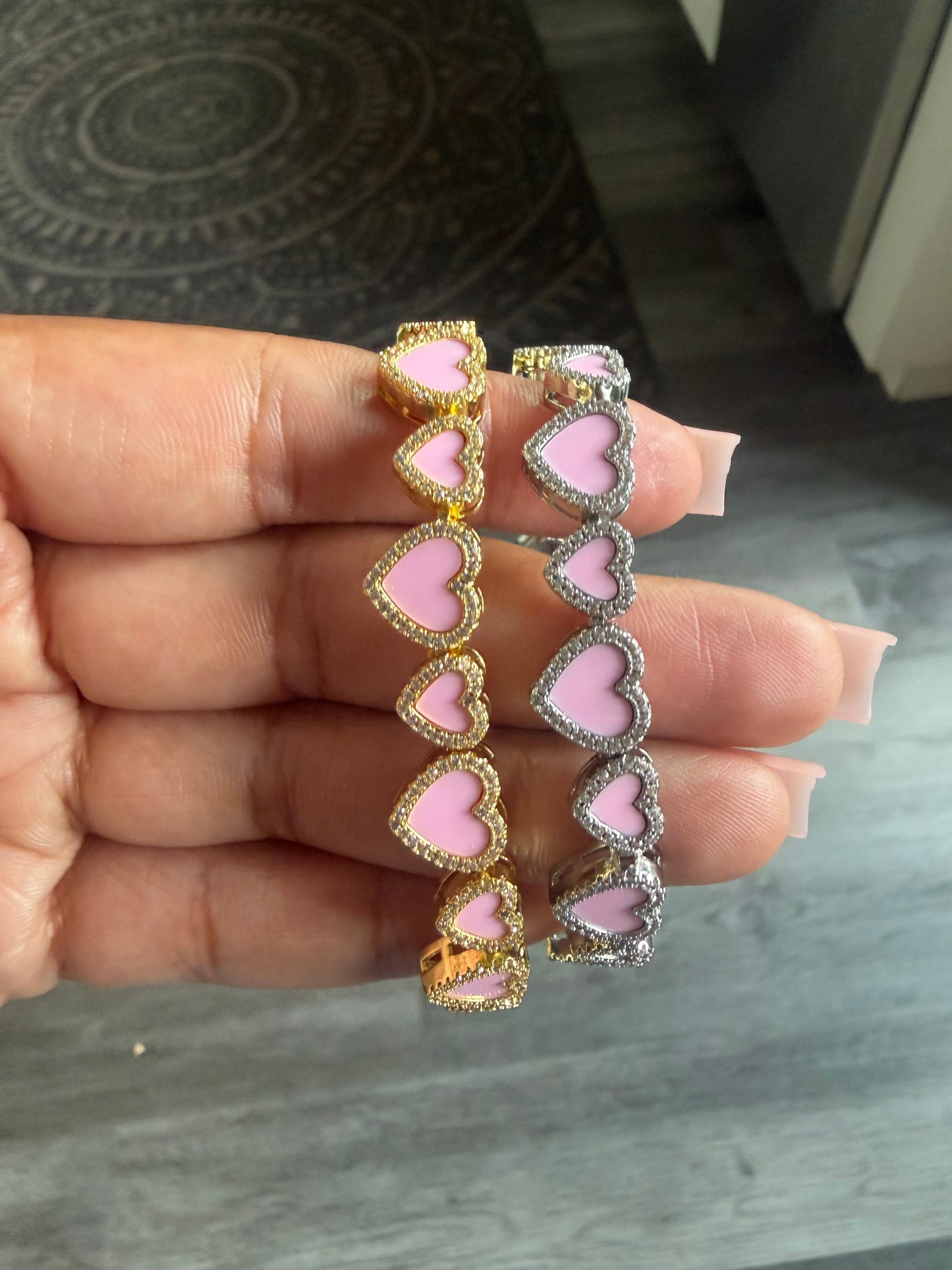 Pink Hearts Forever Bracelet