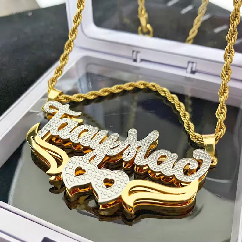 Custom Name Necklace The Pynk Plug