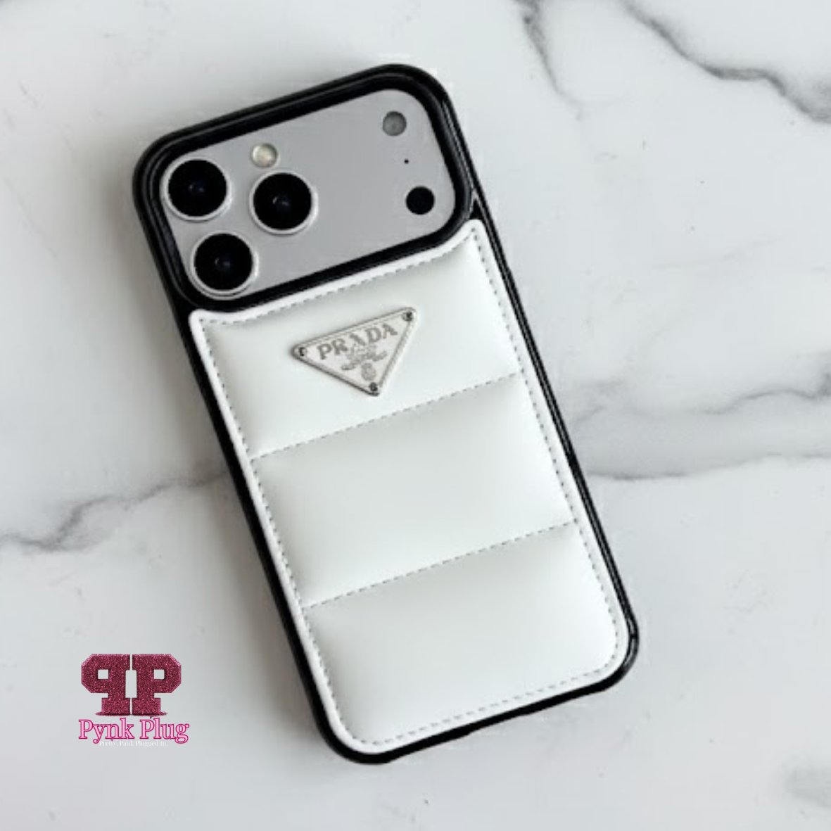 Prada You Puffer (White) The Pynk Plug