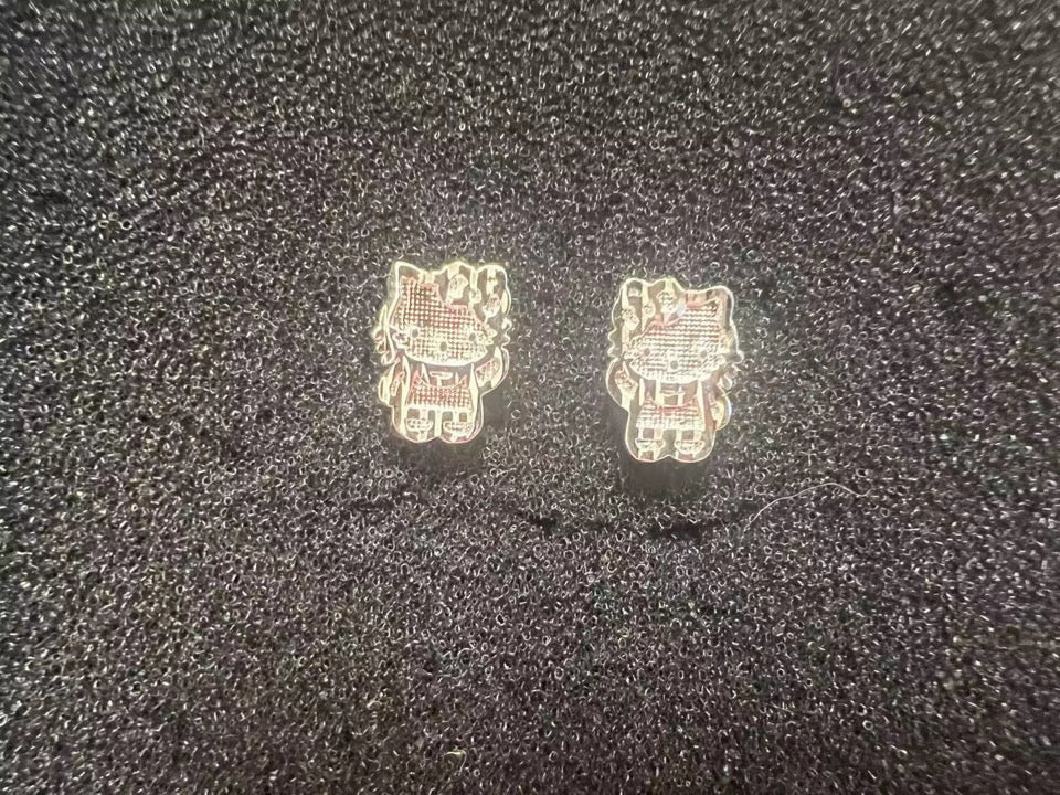 Silver Full Body HK Studs