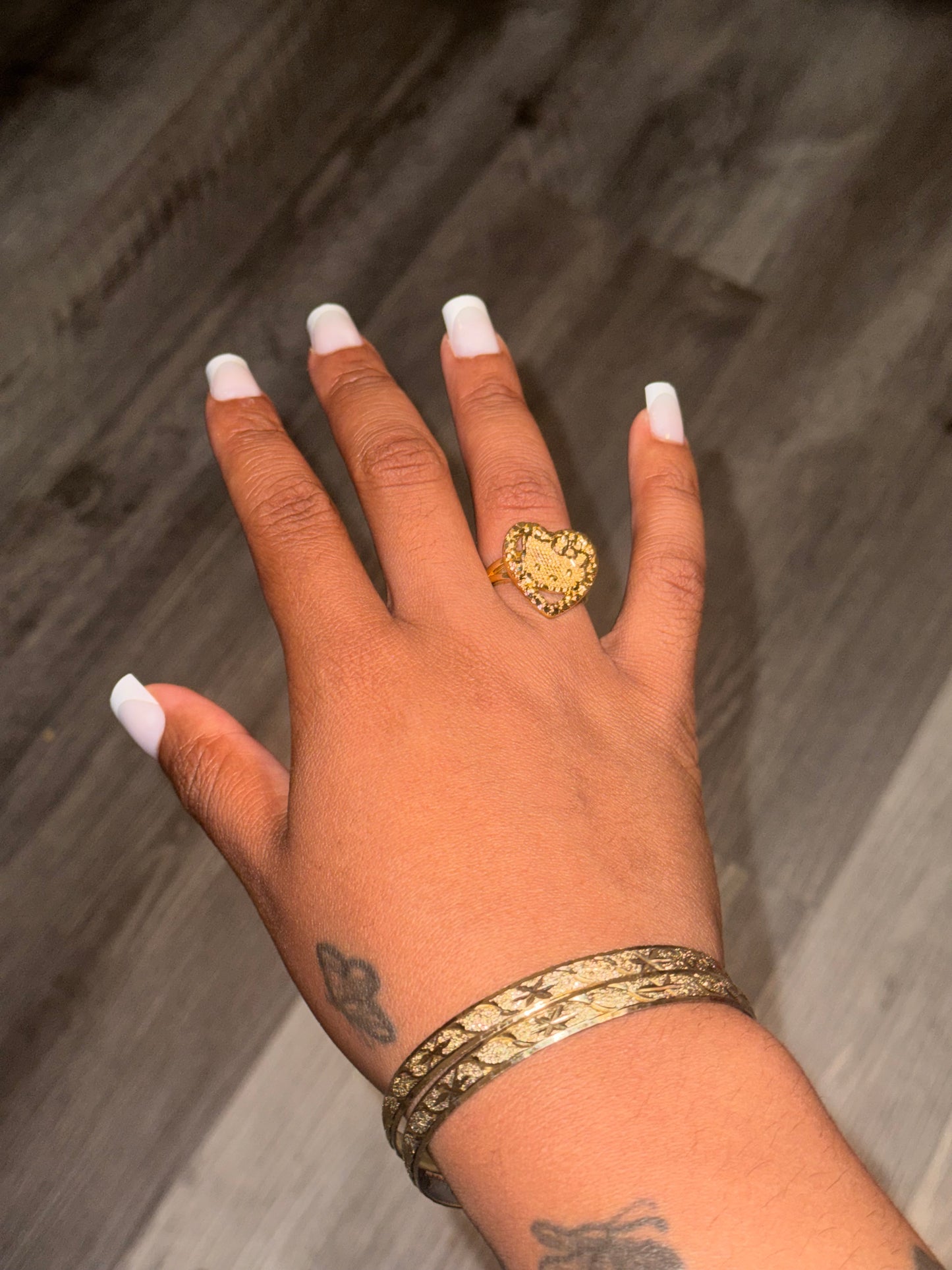Hello Kitty Nugget Heart Ring
