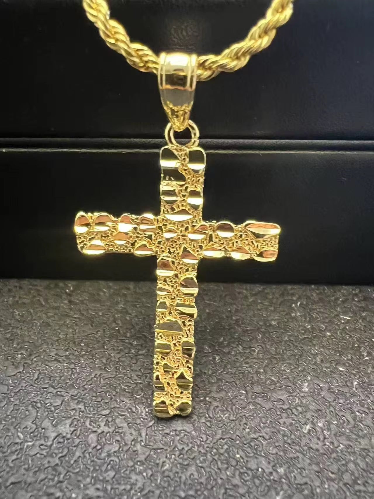 Nugget Cross Pendant The Pynk Plug