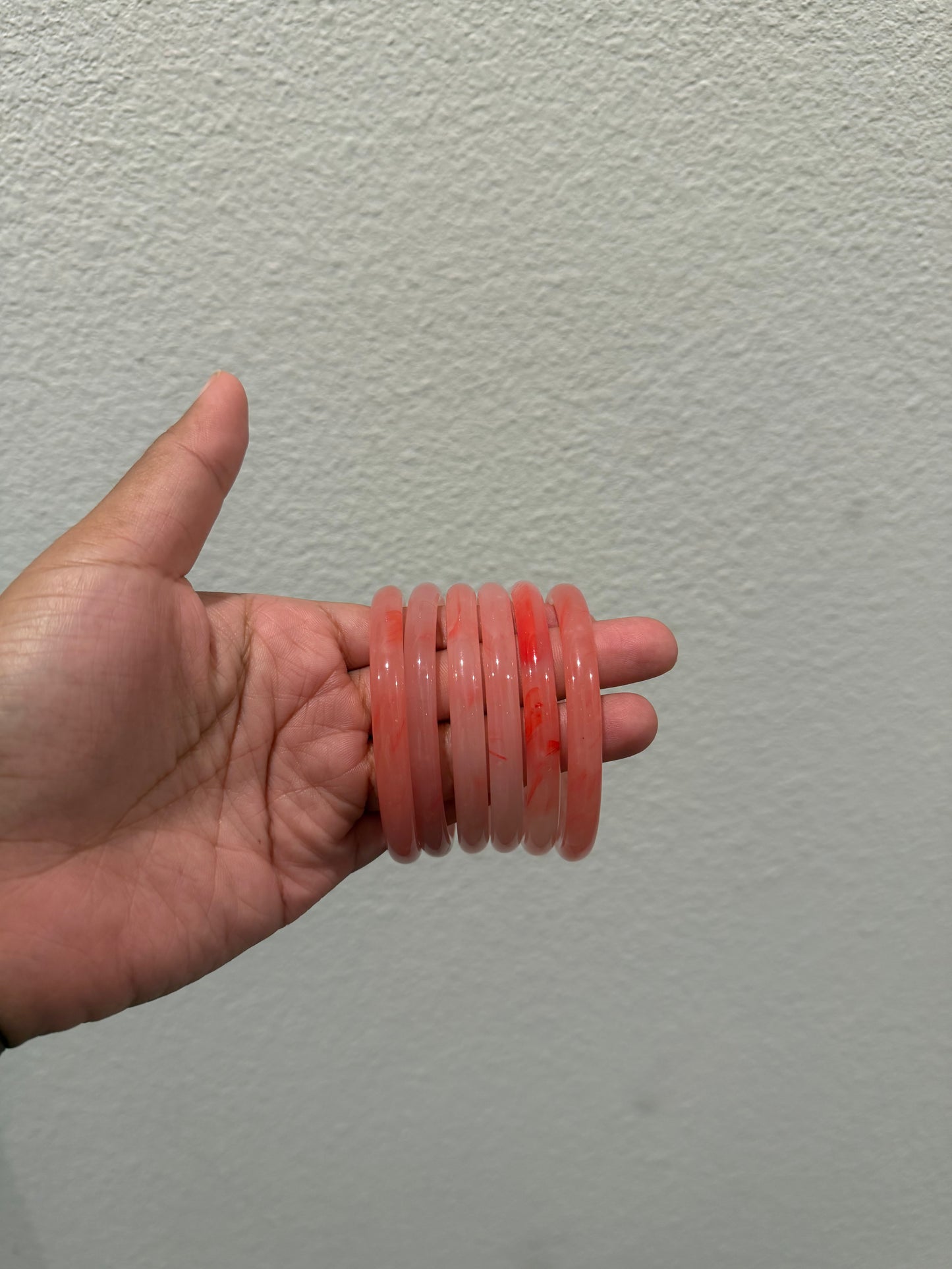 Pink Jade Bangle