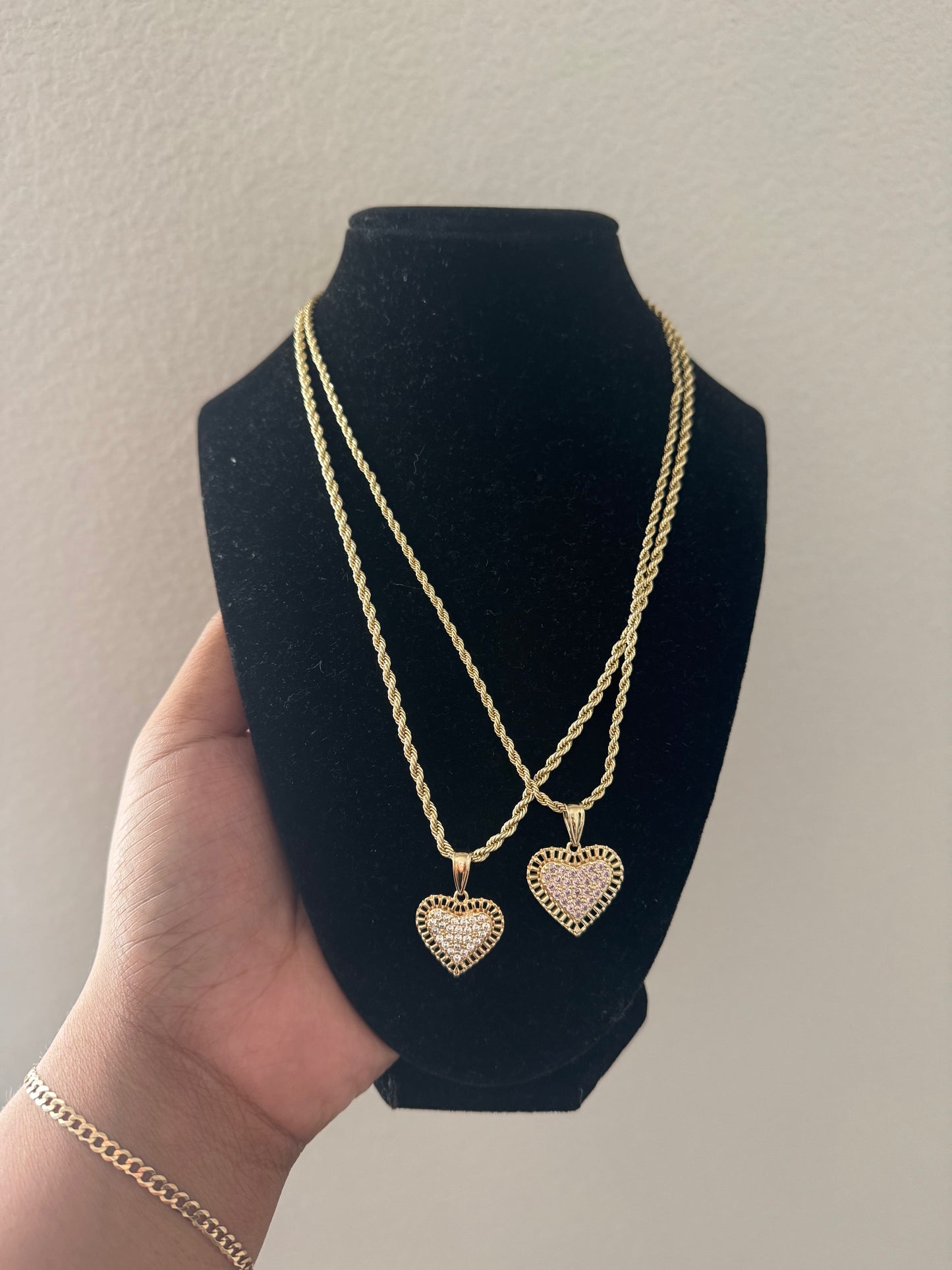 Rolex Diamond Heart Necklace