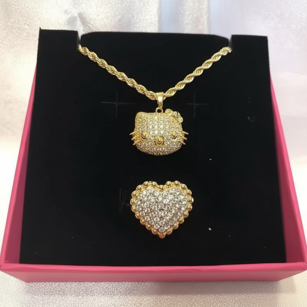 HK Chain & Ring Set The Pynk Plug