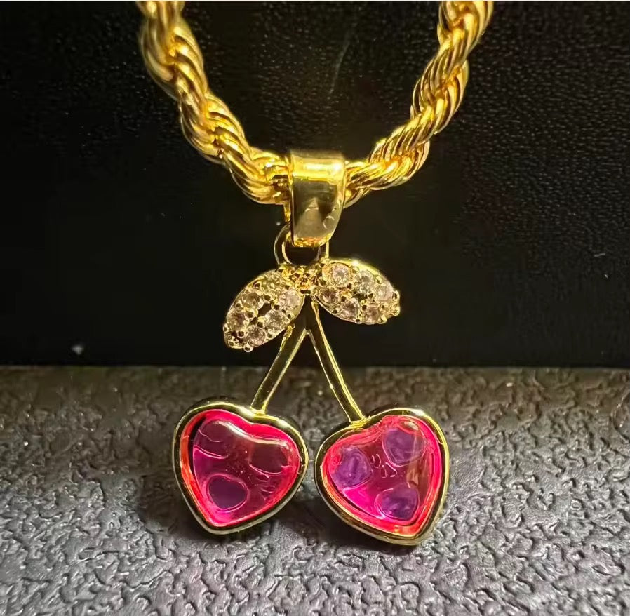 Red Cherry Pendant The Pynk Plug