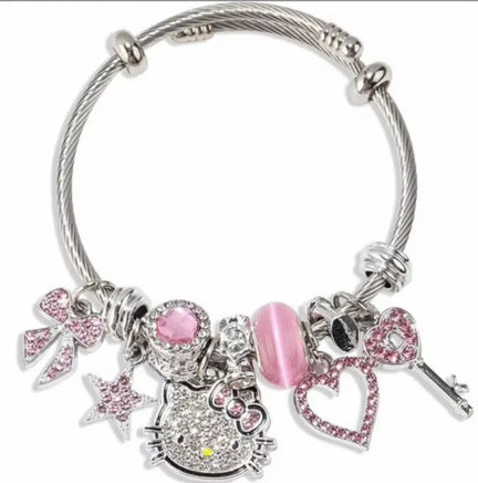 HK Charm Bracelet (Silver) The Pynk Plug