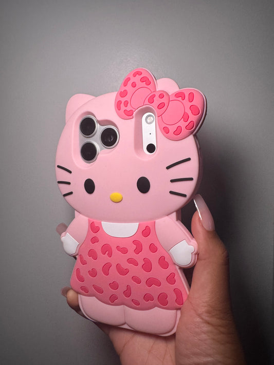 Pink Cheetah Hello Kitty