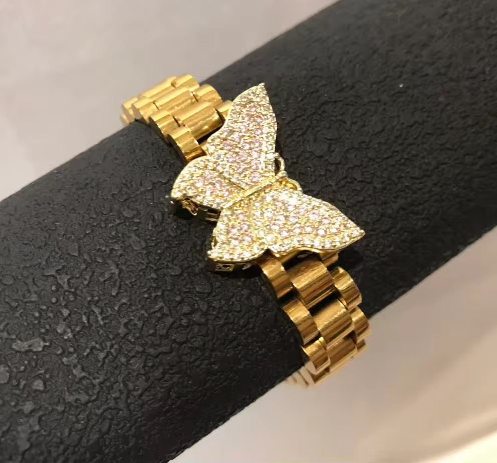 Butterfly Rolex Bracelet The Pynk Plug