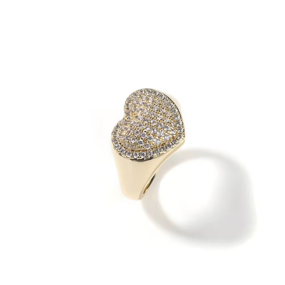 Iced Heart Ring