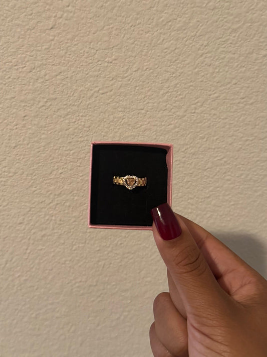 Pink Heart Ring (Rolex Band)
