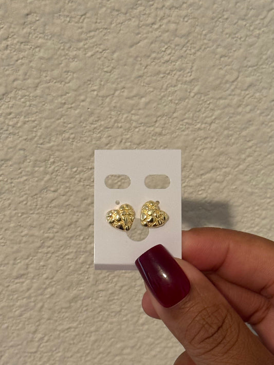 Nugget Heart Earrings