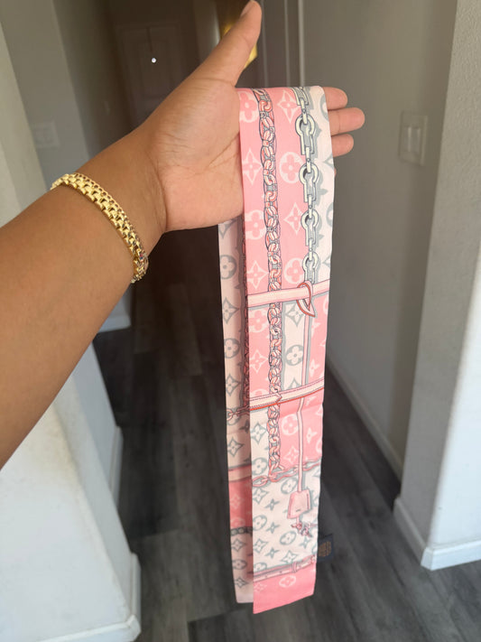 Pink LV Scarf