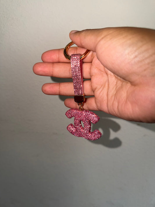 Pink Chanel Keychain