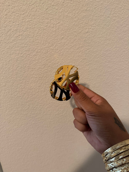 NY Gold Twist Hoops