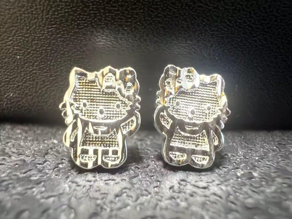 Silver Full Body HK Studs