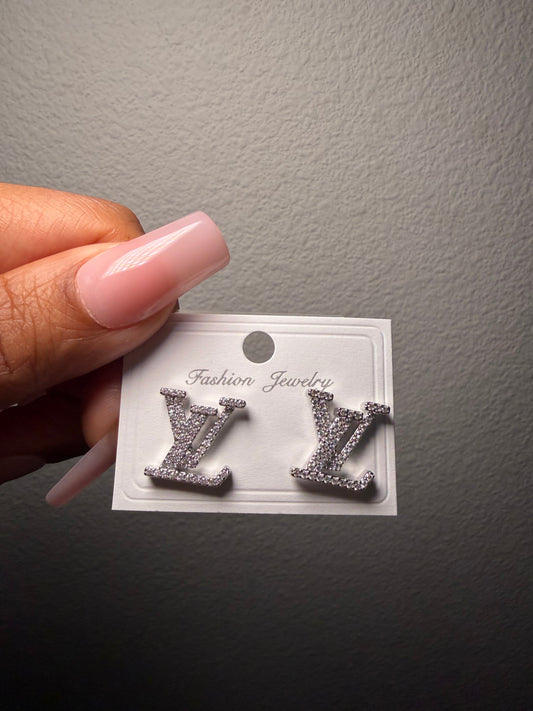 LV Studs (Silver) The Pynk Plug