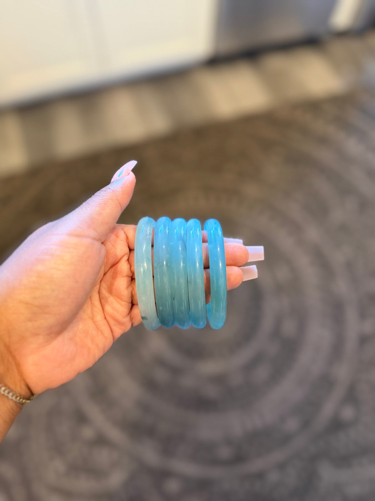 Blueberry Jade Bangle