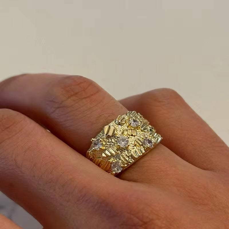 Diamond Nugget Ring The Pynk Plug