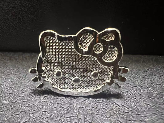 Silver Hello Kitty Face Ring