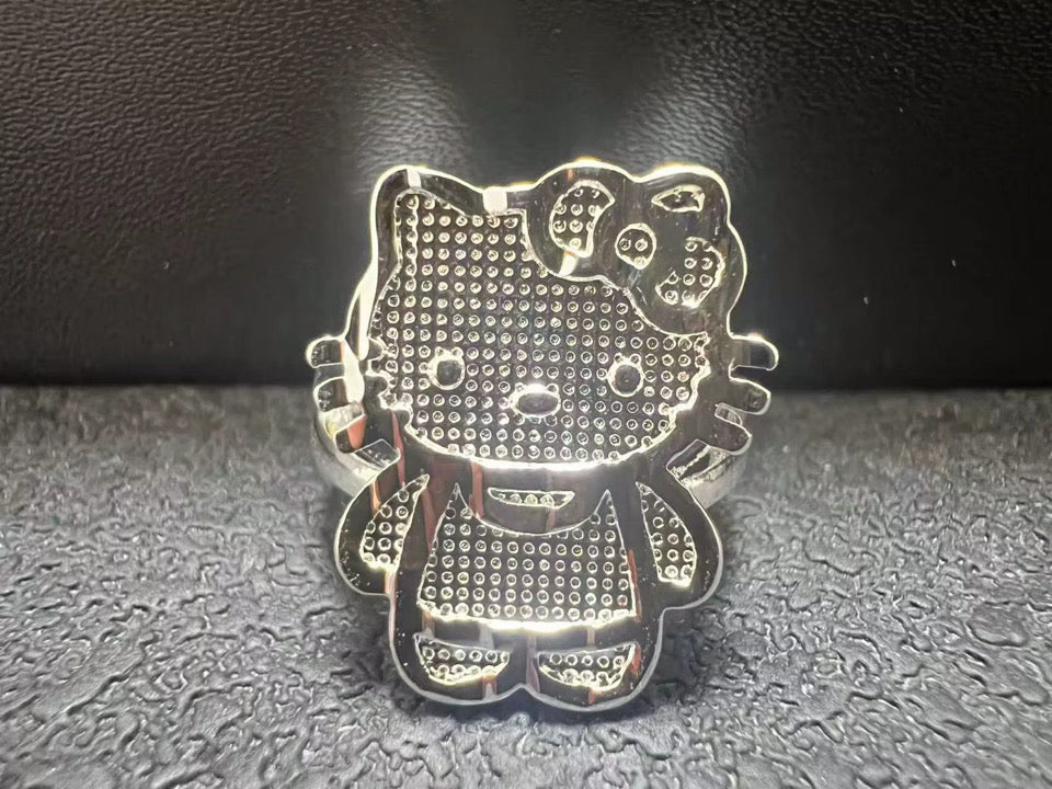 Silver Hello Kitty Ring