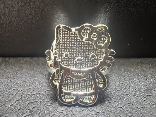 Silver Hello Kitty Ring