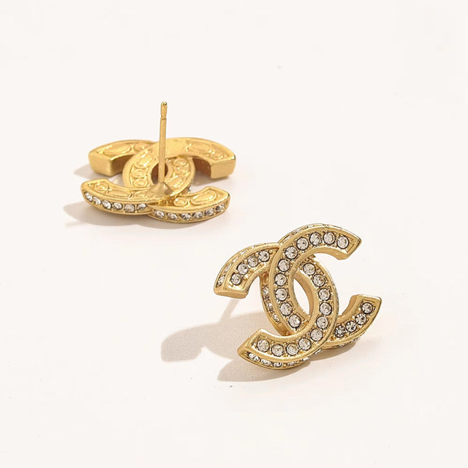 Gold Chanel Studs The Pynk Plug