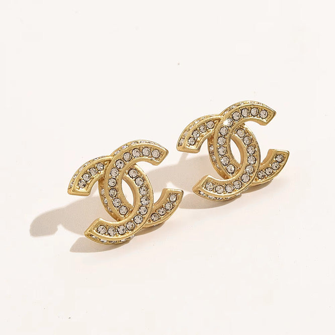 Gold Chanel Studs The Pynk Plug