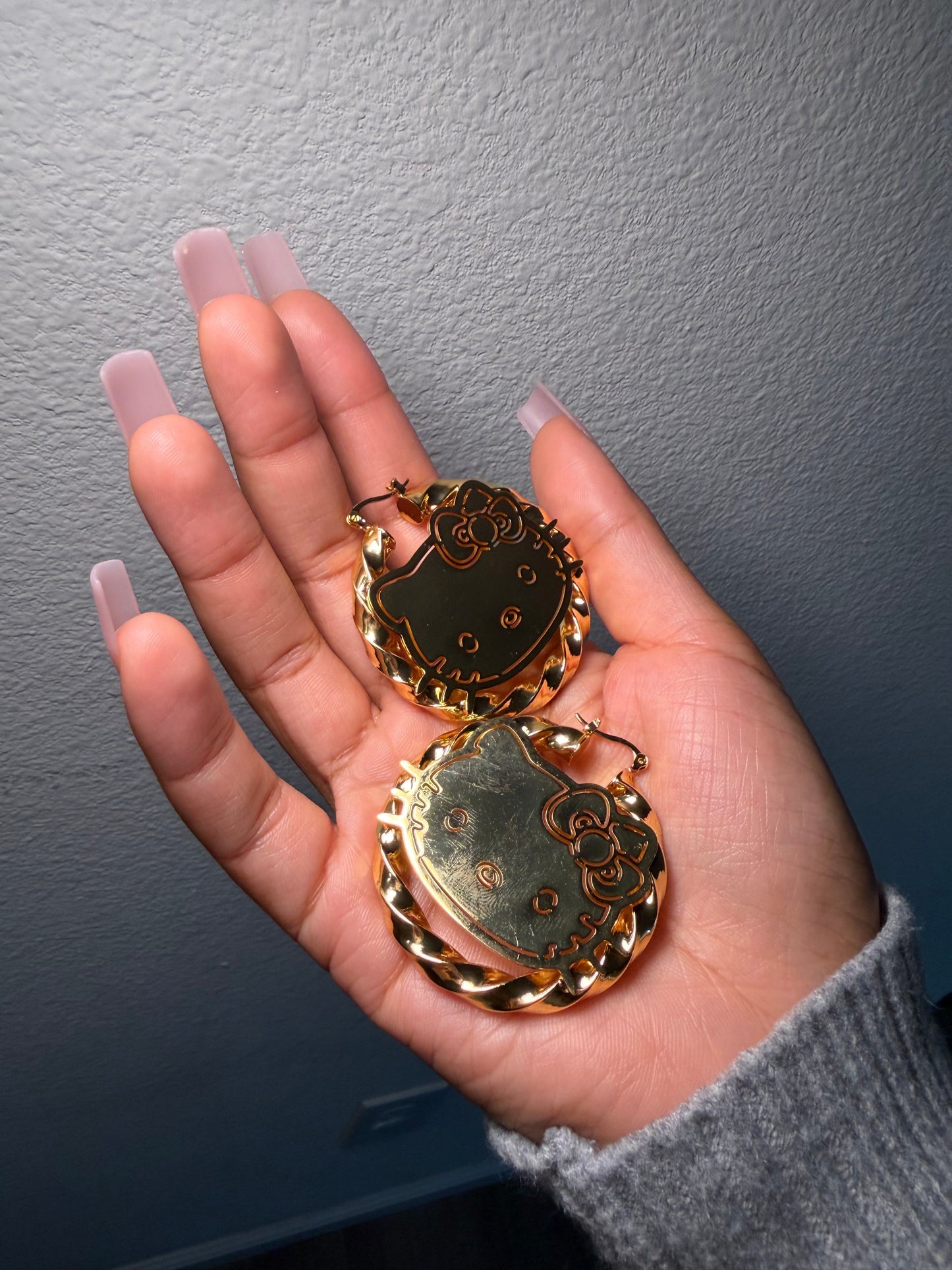 HK Gold Twist Hoops The Pynk Plug