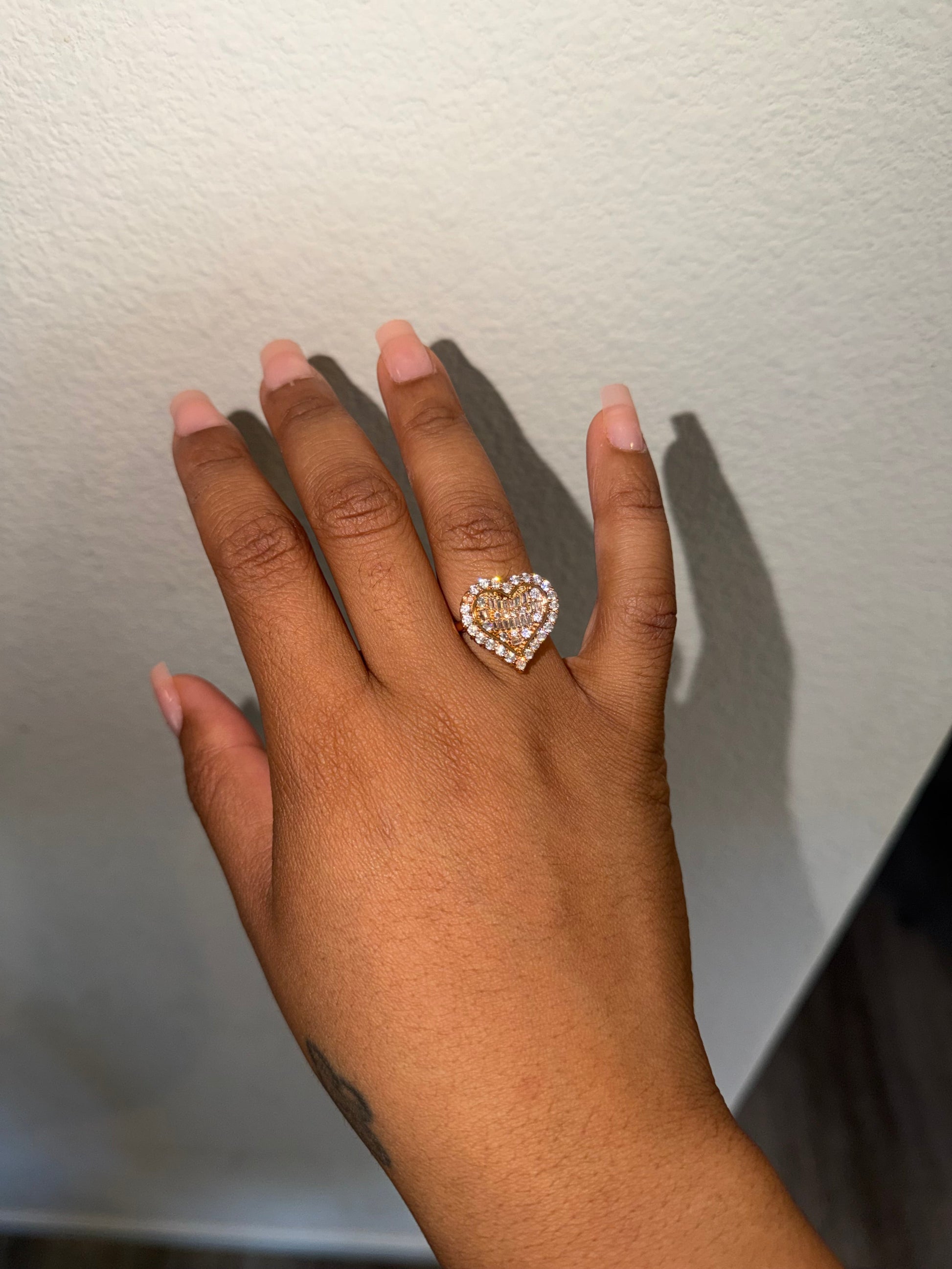 Diamond Heart Ring (Adjustable) The Pynk Plug