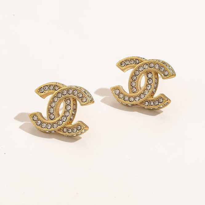 Gold Chanel Studs The Pynk Plug