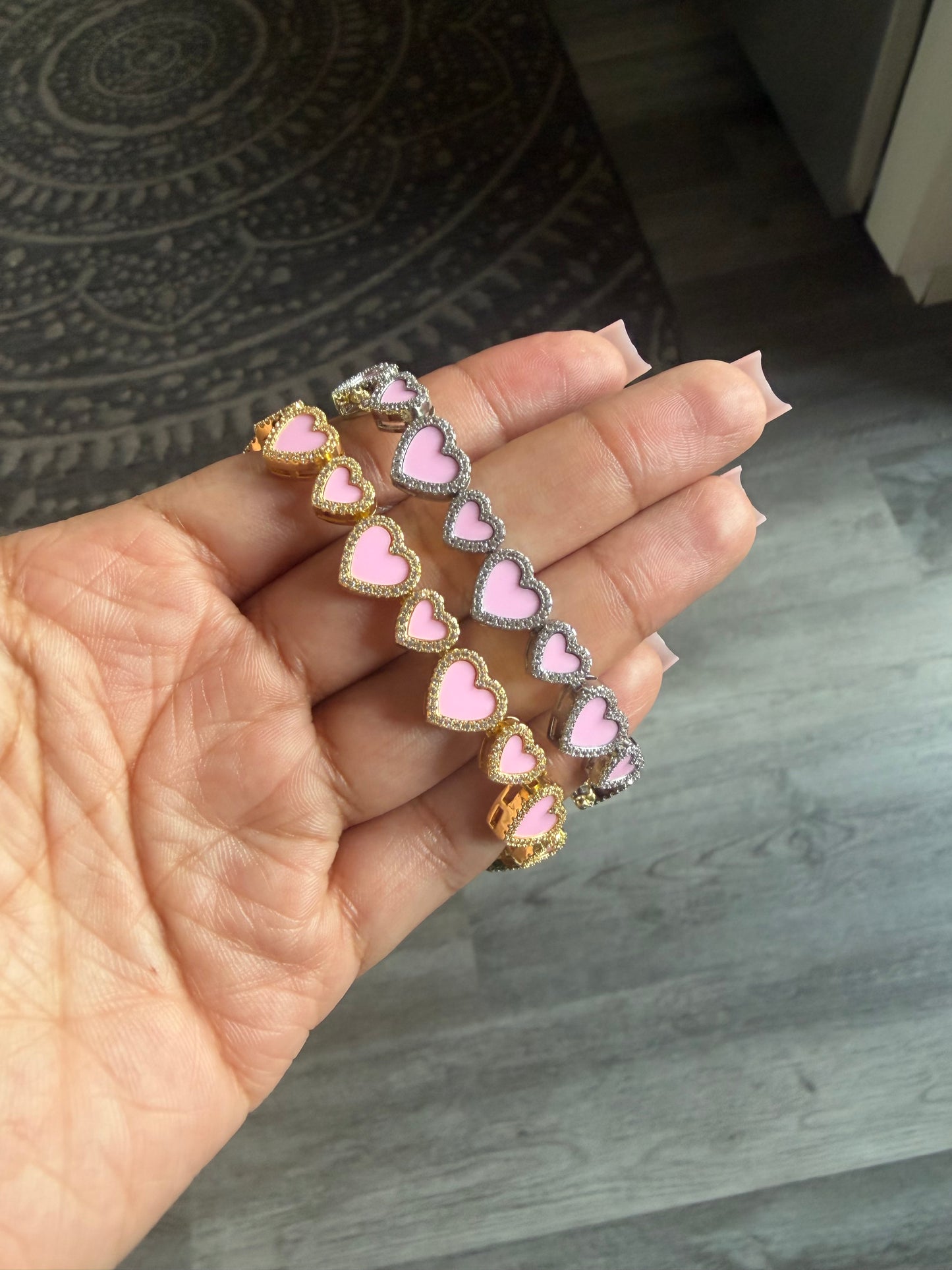 Pink Hearts Forever Bracelet