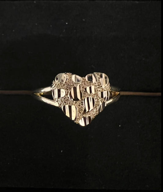 Nugget Heart Ring