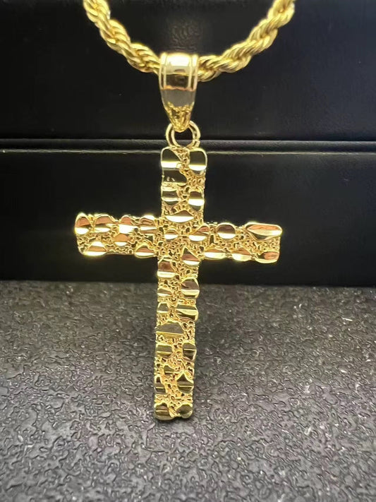 Nugget Cross Pendant The Pynk Plug