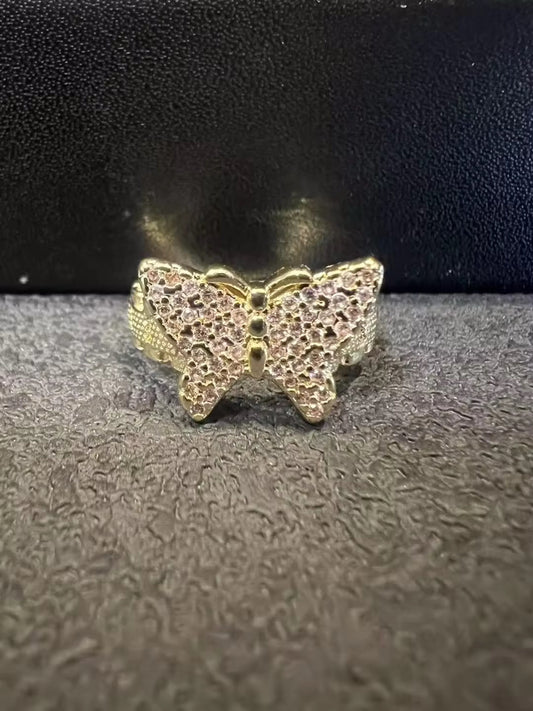 Nugget Butterfly Ring