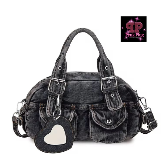 Black Denim Y2K Purse