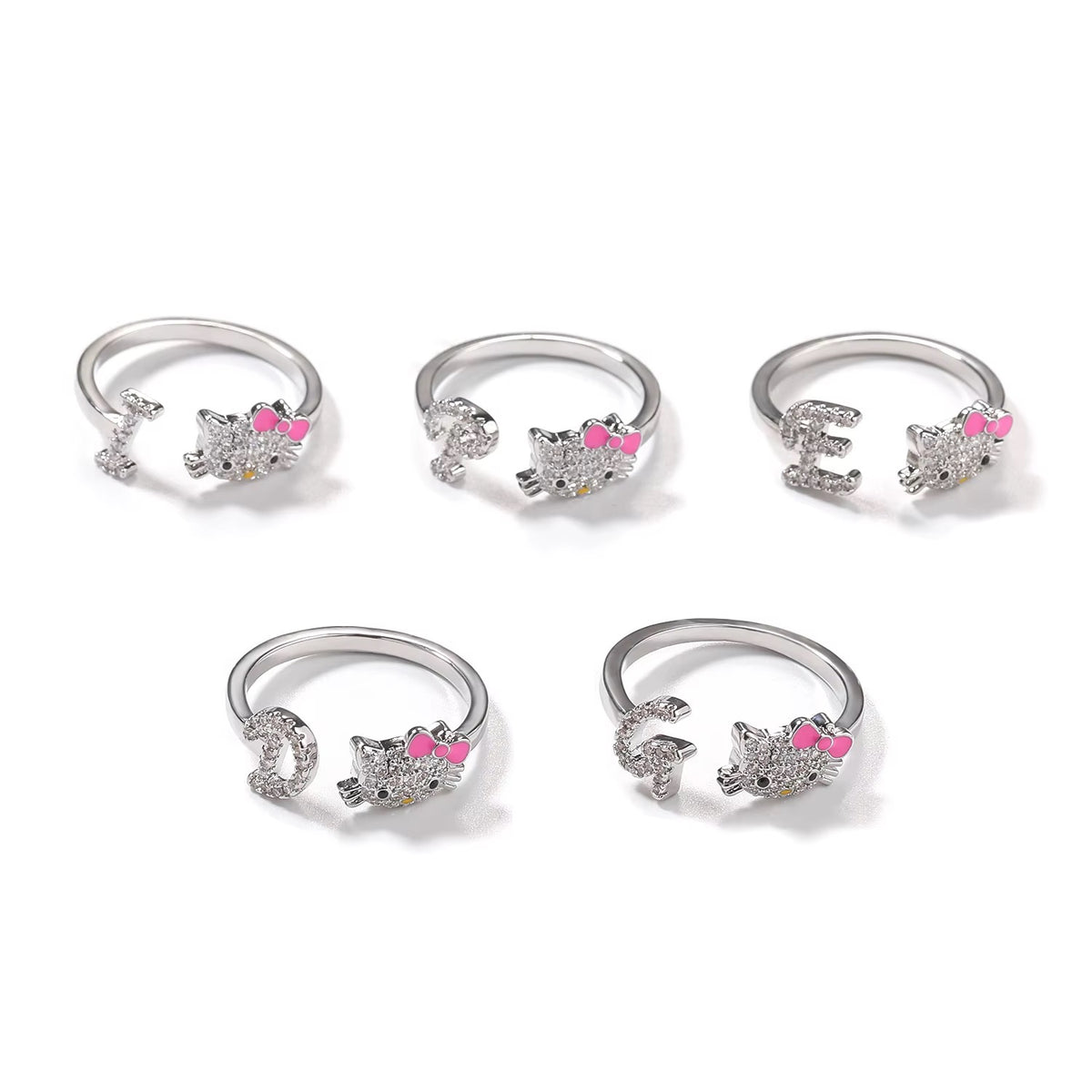 Kitty Initial Ring
