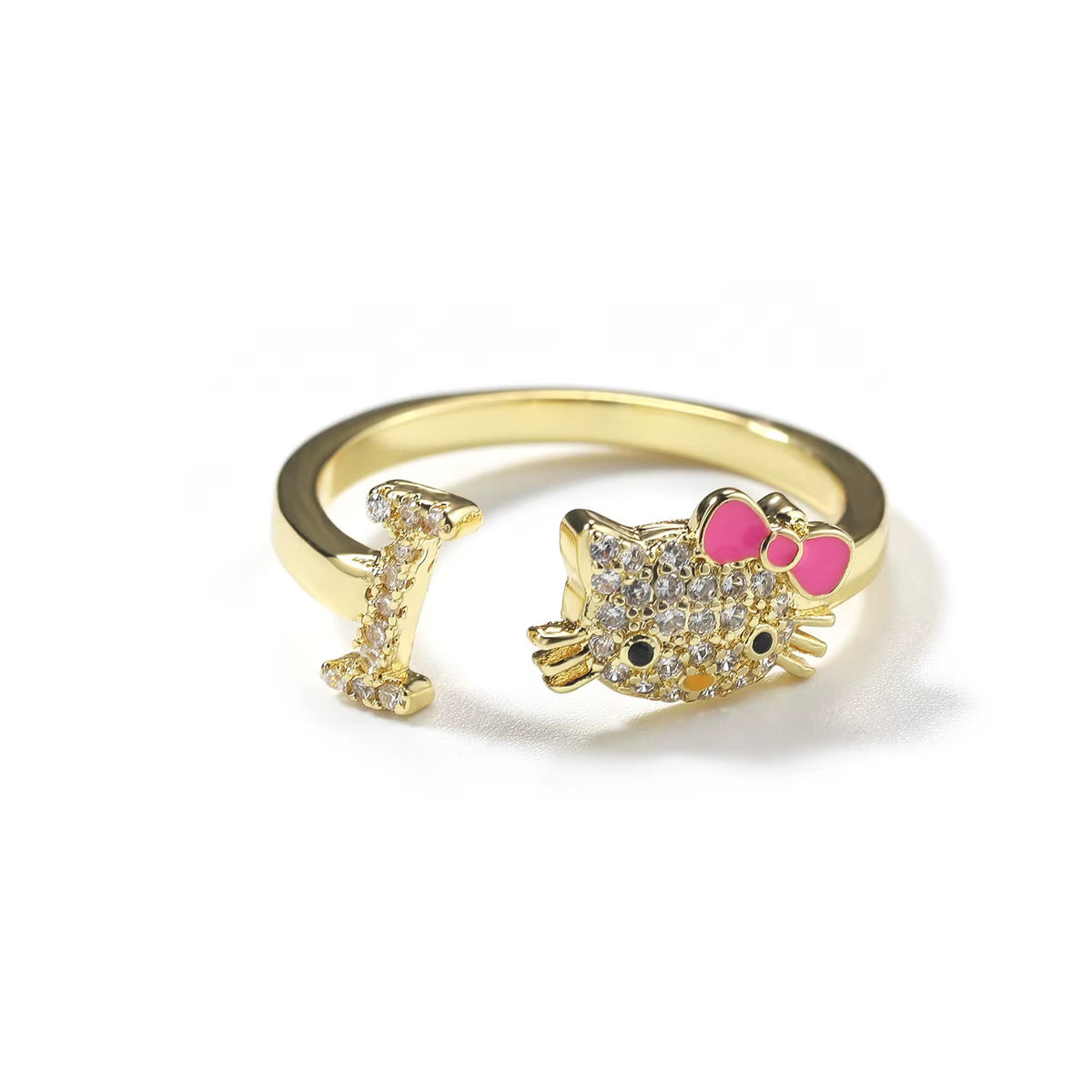Kitty Initial Ring