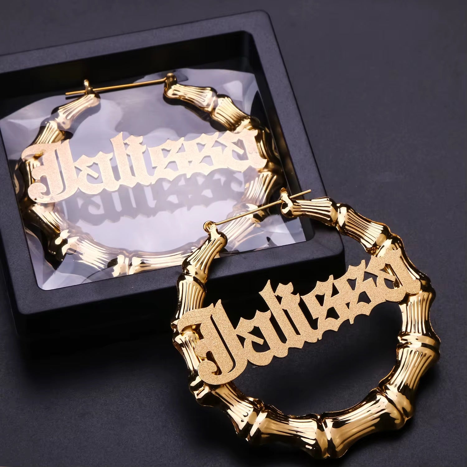 Custom Bamboo Hoops The Pynk Plug