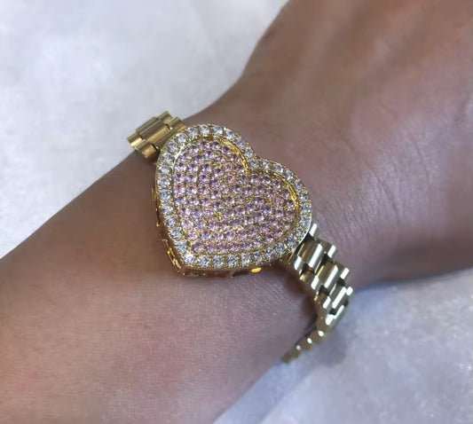 Birth Stone Heart Bracelet The Pynk Plug