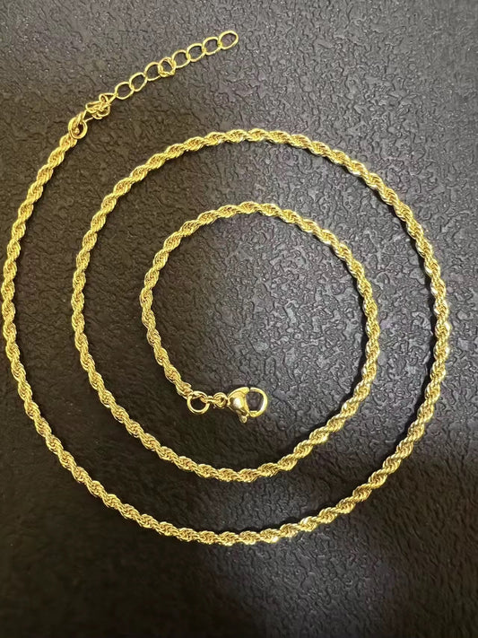 Rope Chain (No Pendant)(17inch) The Pynk Plug