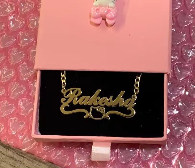 Custom Name Necklace The Pynk Plug