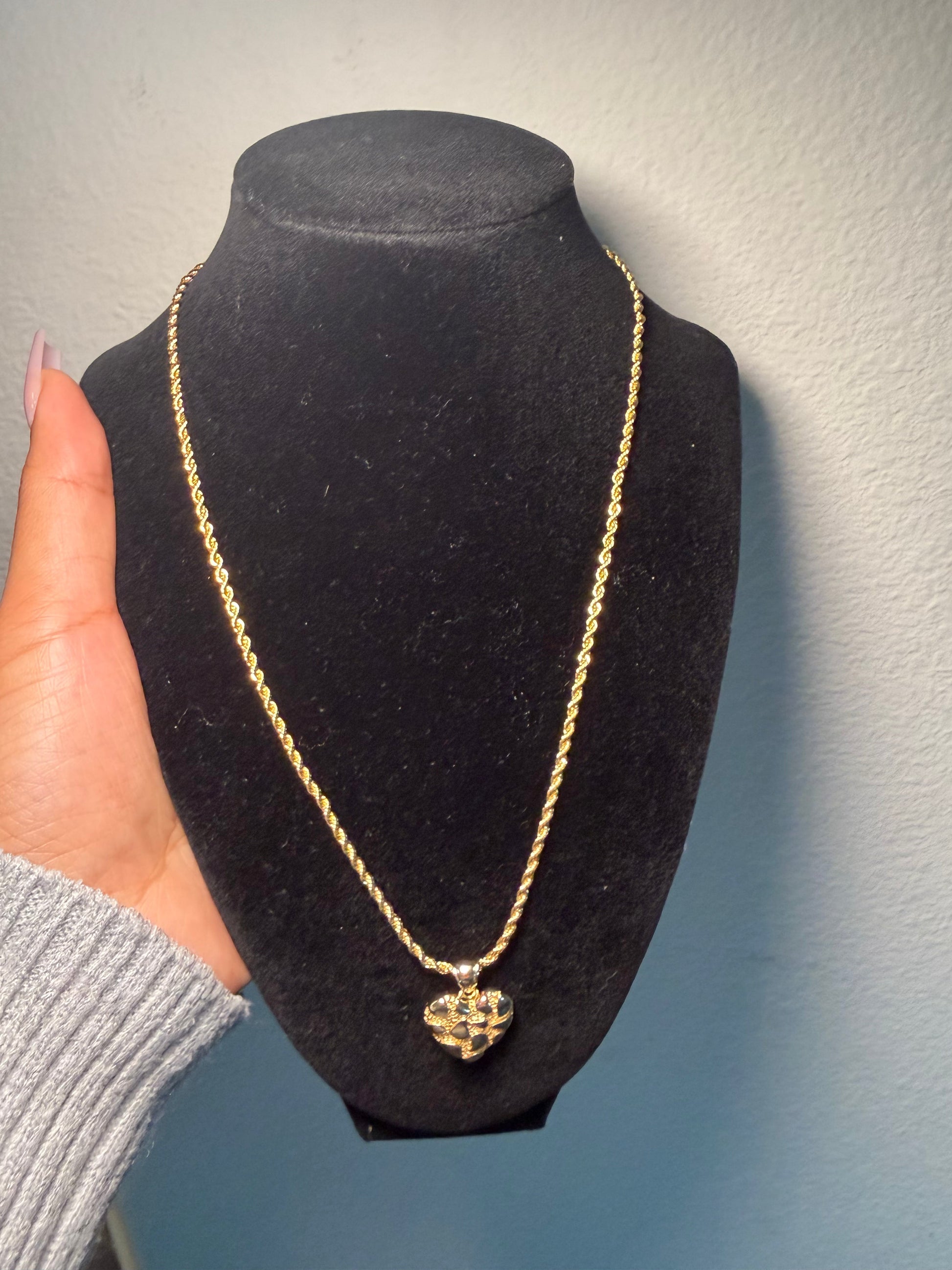 Nugget Heart Necklace The Pynk Plug