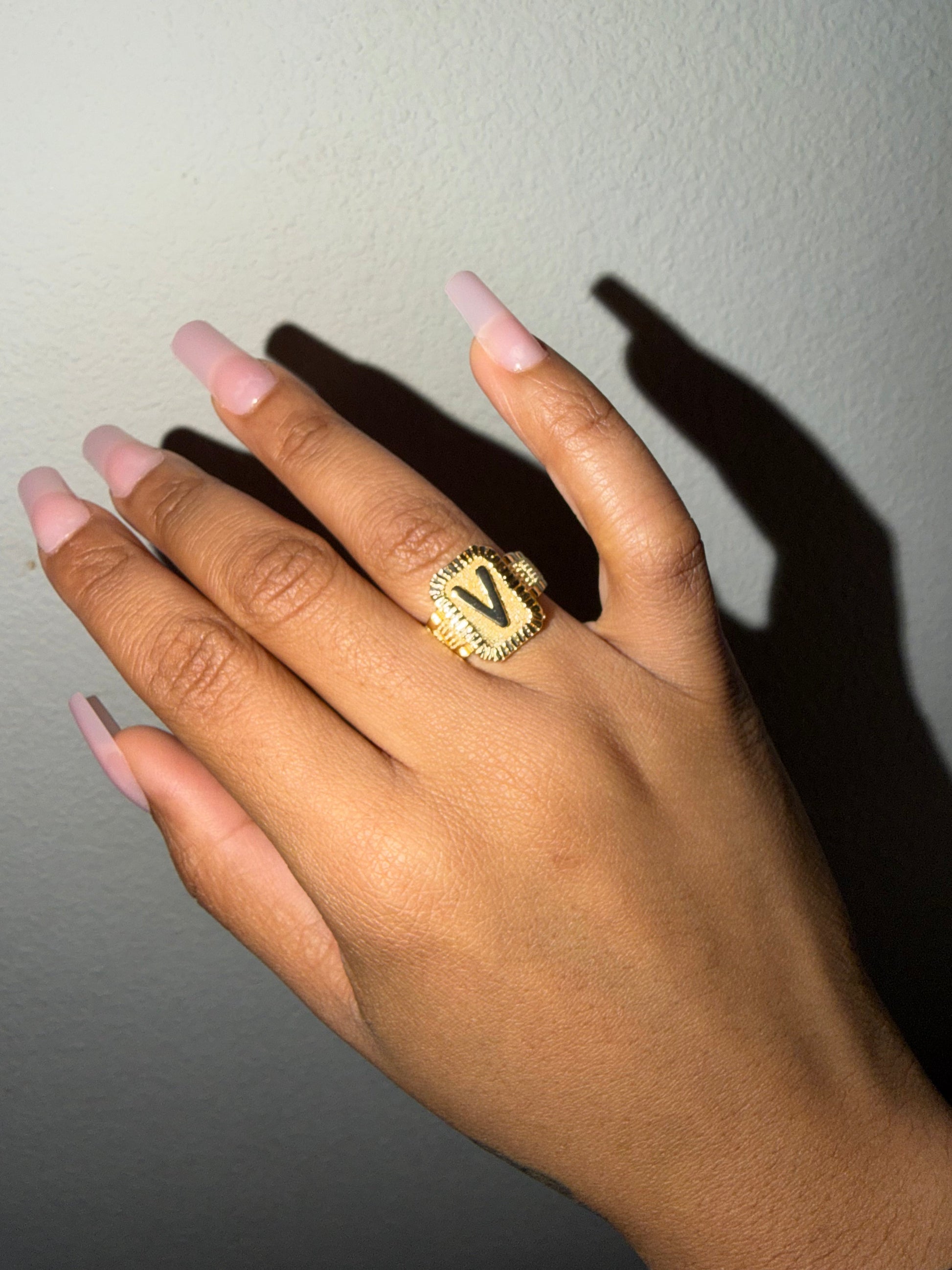 Initial Rings (Adjustable Size) The Pynk Plug