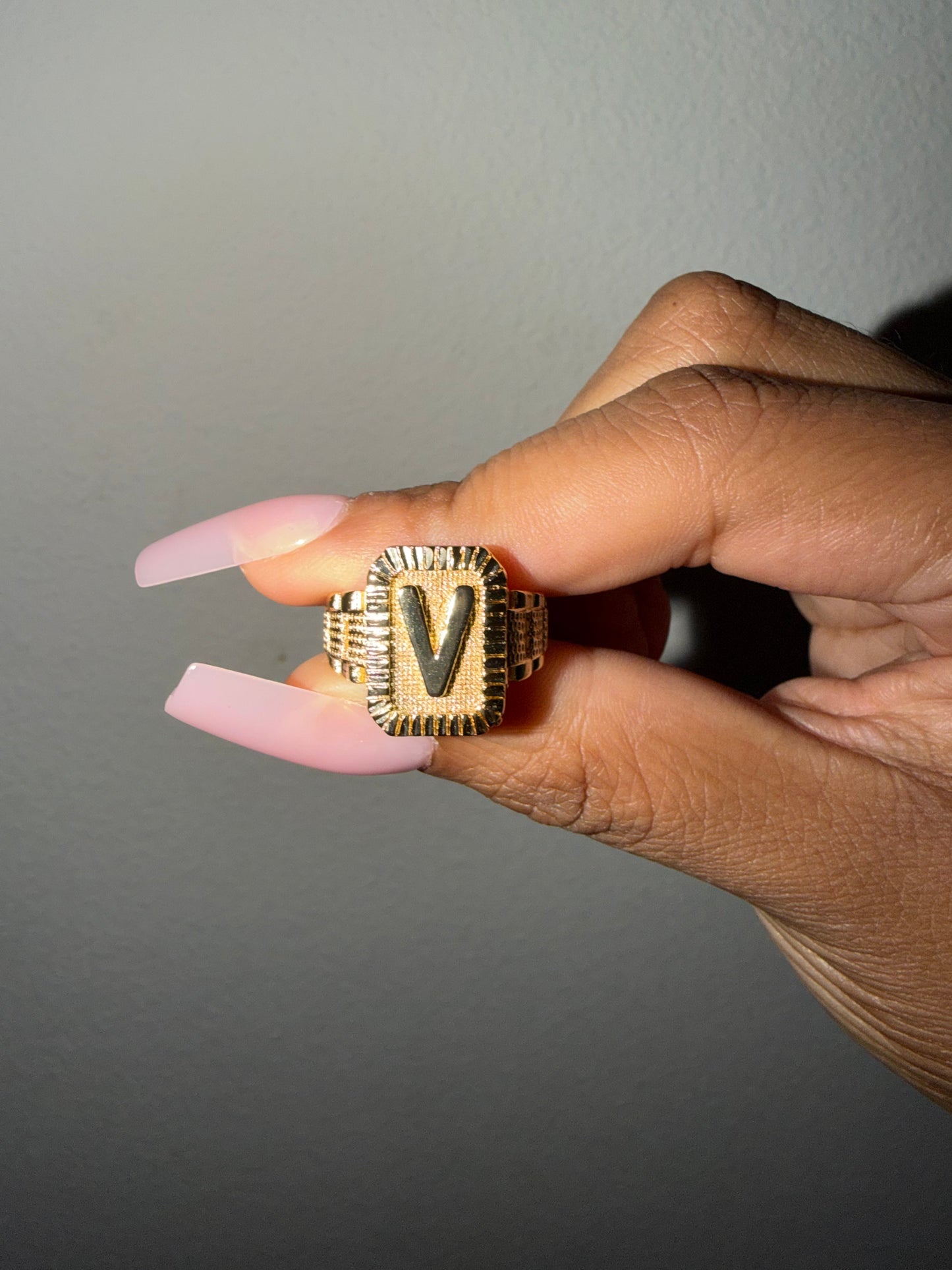 Initial Rings (Adjustable Size) The Pynk Plug