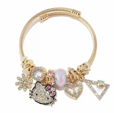 HK Charm Bracelet (Gold) The Pynk Plug
